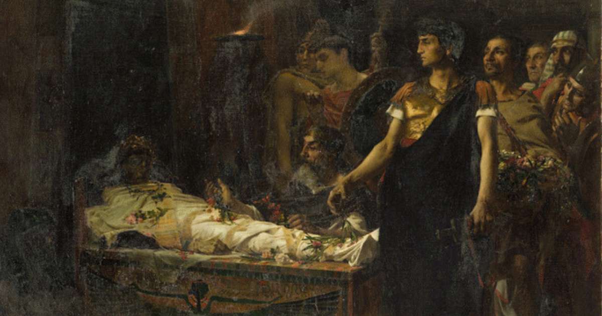 Storia Misteriosa - Augusto alla tomba di Alessandro, Eugène Buland, musée d'Orsay